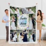 Couple name blanket photo blanket