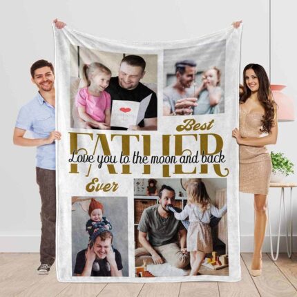 Custom blanket for father, Photo blanket, father day blanket - YK TRENDS