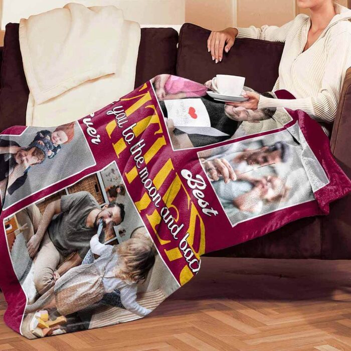 Custom Blanket father day photo blanket